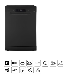 MÁY RỬA CHÉN ĐỘC LẬP HAFELE HDW F602EB